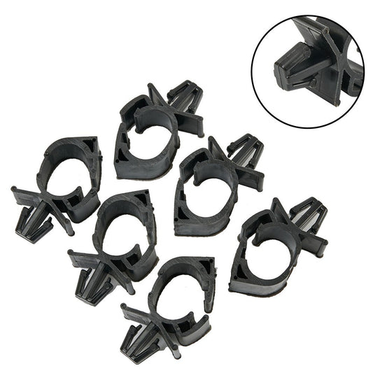Black Fasteners Clips Plastic Fender Wire Harness Bumpers Rivet Nylon Closure