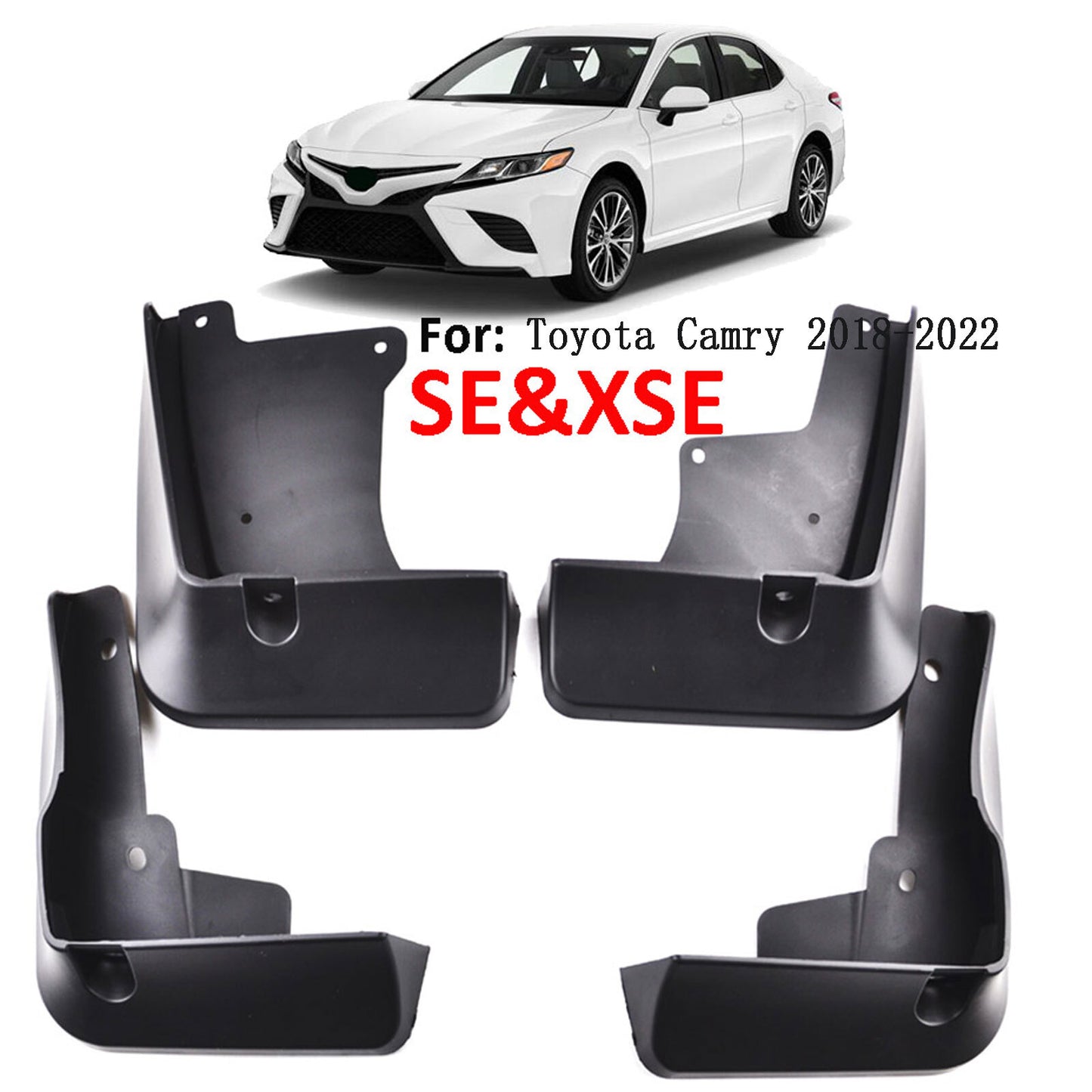 US Car Splash Guards Mud Flap Front Rear Kit for Toyota for Camry SE XSE 2018-2023?? Q