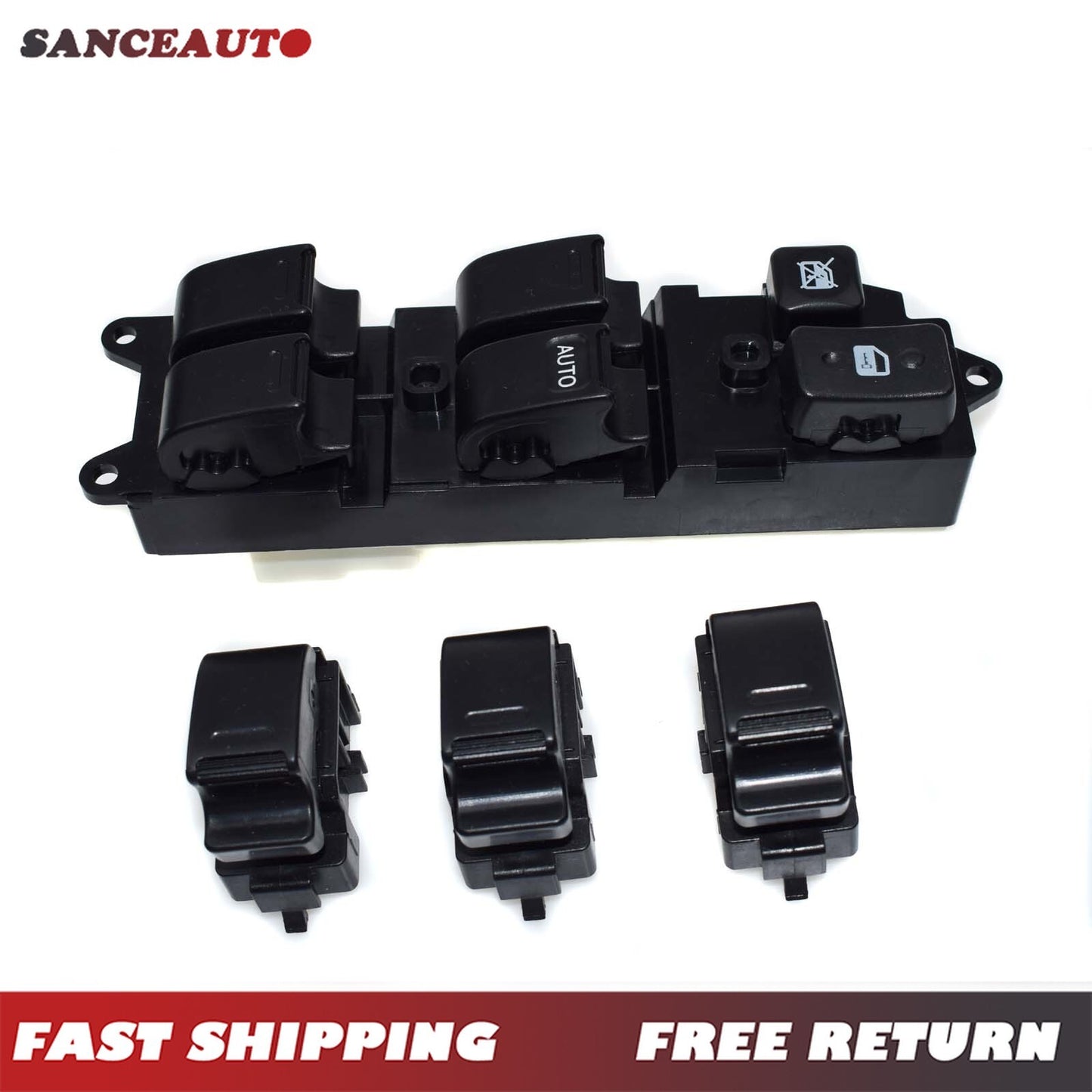 RHD Power Window Master Switch Kit (4 pieces) for Land Cruiser 80 90-98 n