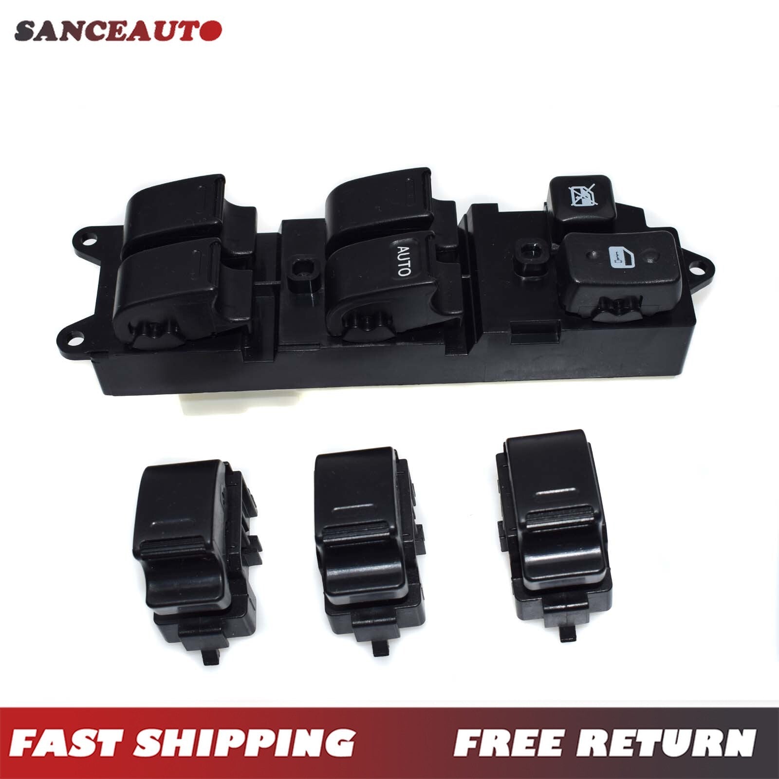 RHD Power Window Master Switch Kit (4 pieces) for Land Cruiser 80 90-98 n