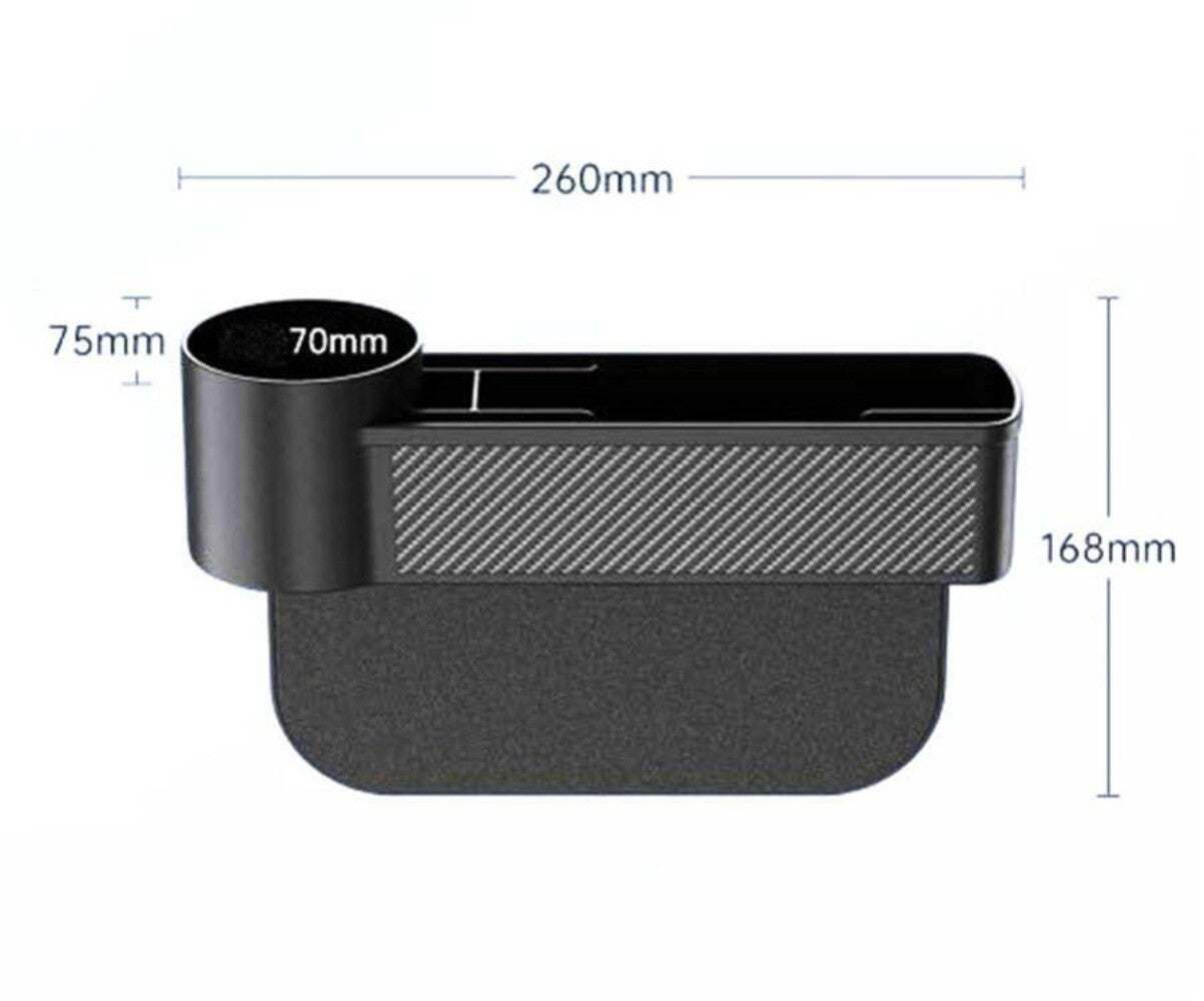 1PC Car for Seat Center Control Crevice Storage Box Gap Pocket Side Cup Holder Black n