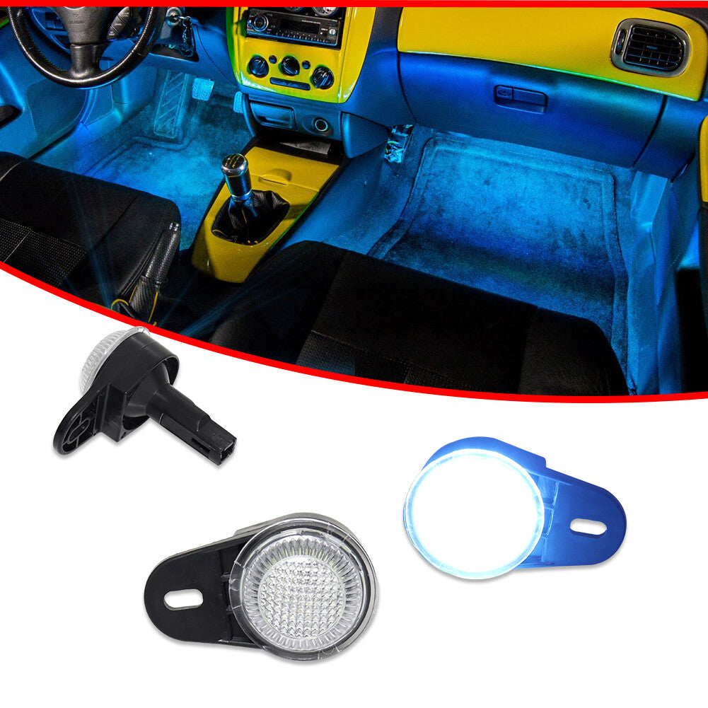 Suitable for 1999-2019 for Jeep for Dodge for RAM Internal Polite Light Ice Blue New Pair Set- v