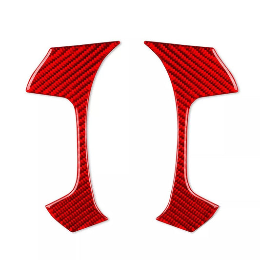 Carbon Fiber Steering Wheel Button Cover Trim For Silverado for Sierra 2007-13 n