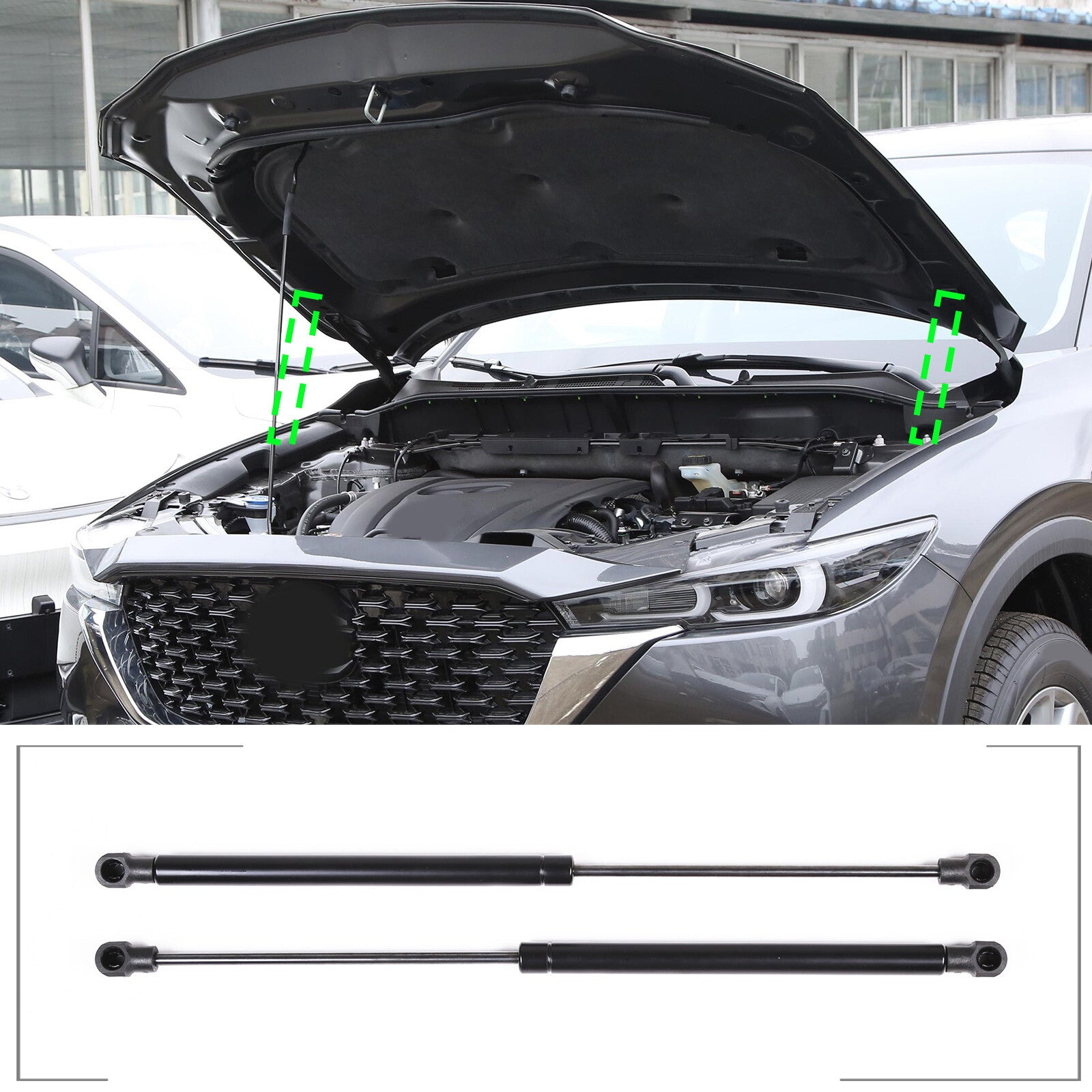 Front grille gas charging booster support shock absorber struts suitable for Mazda CX-5 2017-2022 n