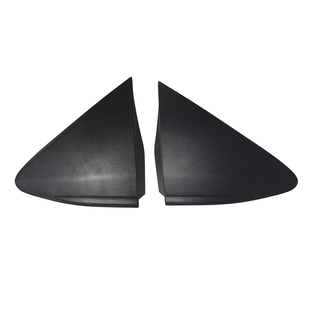 Pair Rearview Mirror Triangle Black Left  Right for 2015-2017 Yaris LE Replaces