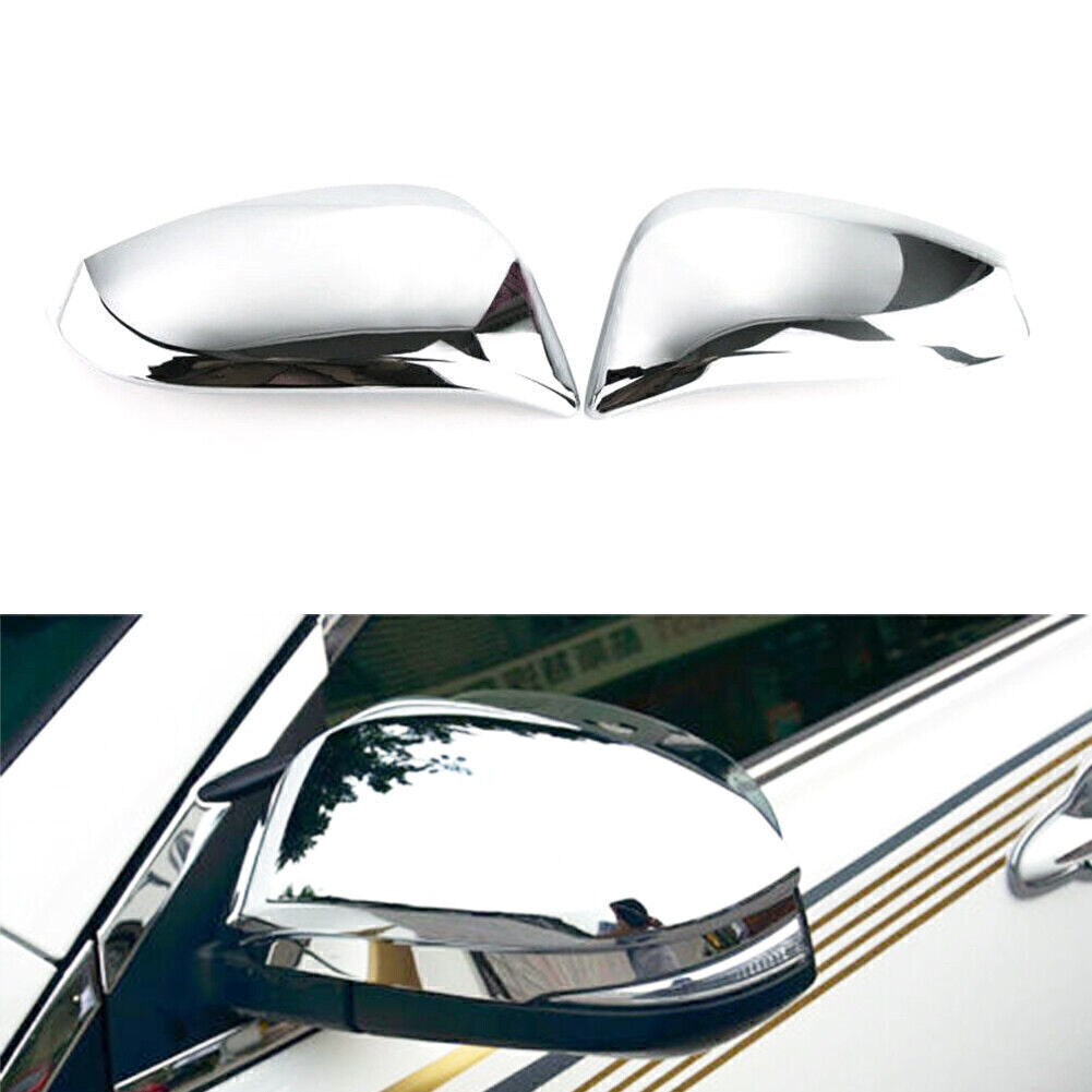 ABS Door Mirror Overlay Rear View Cover Trim for Toyota Voxy Noah R80 2014-2018
