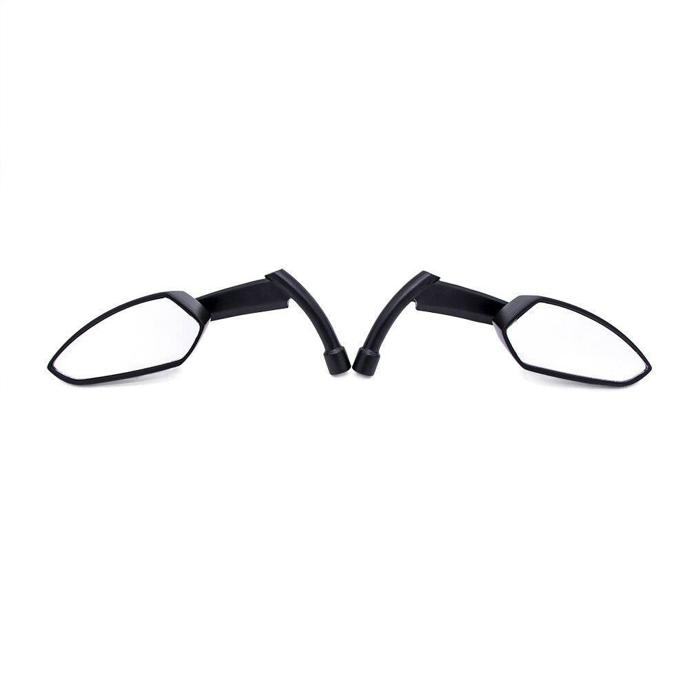 2X Motorcycle Black Blade Rearview Side Mirror for Harley for Kawasaki for Yamaha for Honda Q