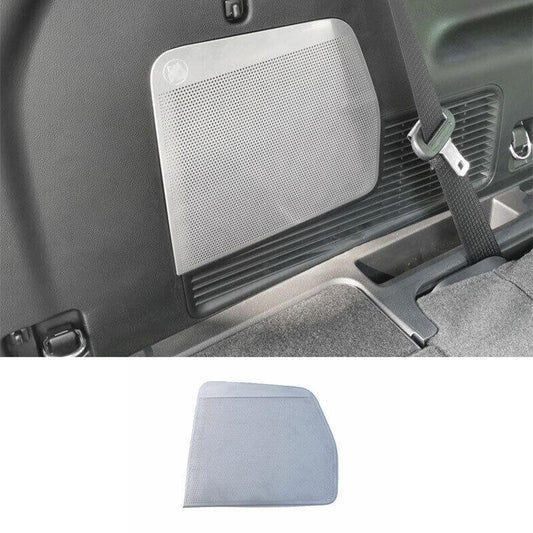 Rear Door Trunk Speaker Cover Trim Fit for Ford Explorer 2020-2022 Silver Steel
