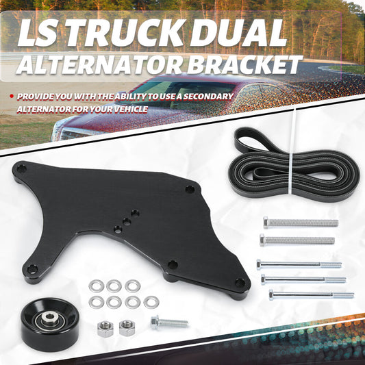 Truck Dual Alternator Bracket Kit for Chevy Silverado Tahoe 294 325 4.8 5.3 6.0L