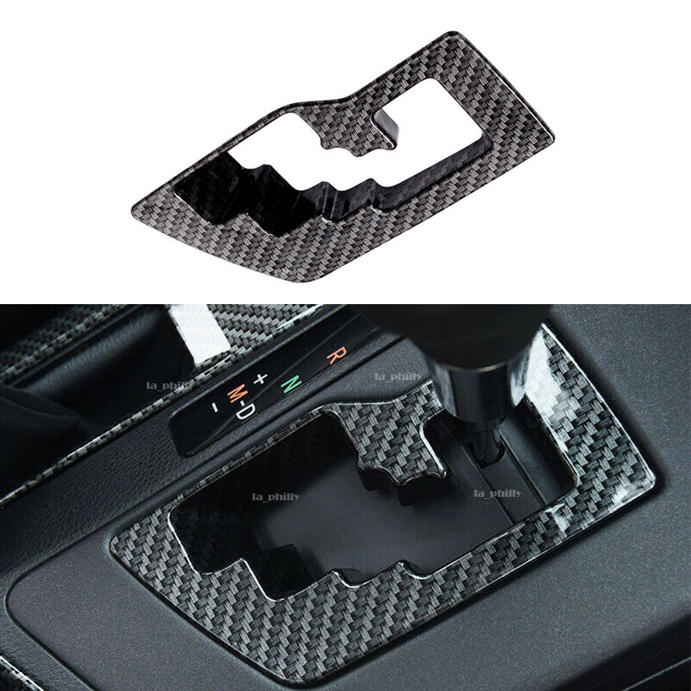 ABS Carbon Fiber Gear Shift Panel Cover Trim Frame Fit for Toyota RAV4 2016-2018