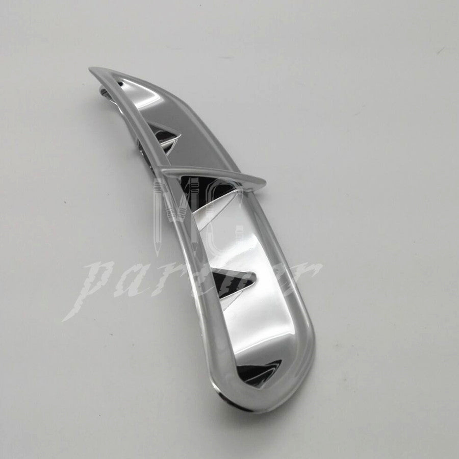 Chrome Front Fairing Vent Bezel Accent for Harley Touring  Trike 2014-2015 New Q