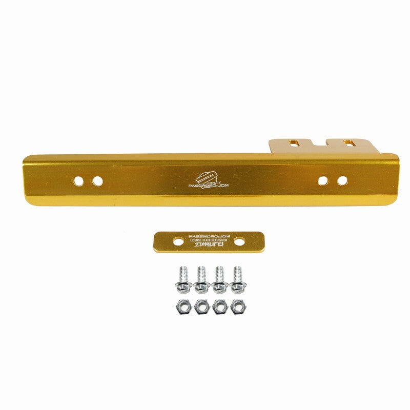 JDM Universal Front Bumper License Plate Mount Bracket Relocator Holder Q