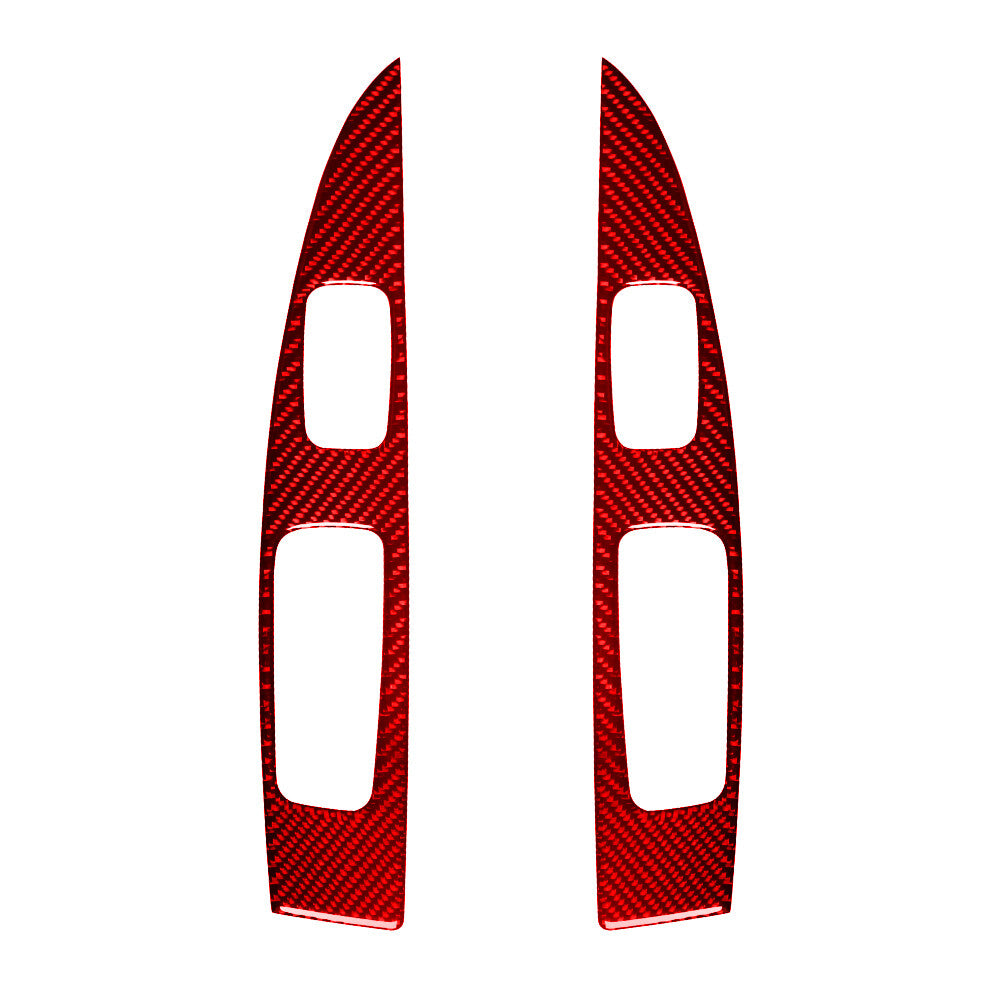 2Pcs Carbon Fiber Defogger Vent Frame Cover Trim for Chrysler 200 2011-2014 v