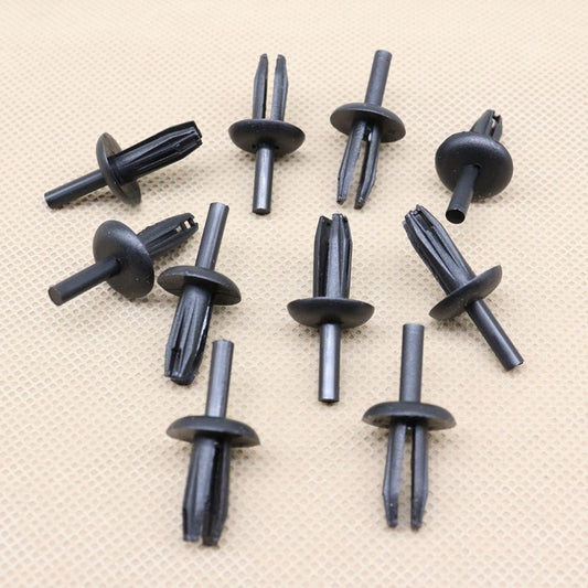 10-Piece Mudguard Cover Clip Rivet Push-Type Fixer for Ford 387843S