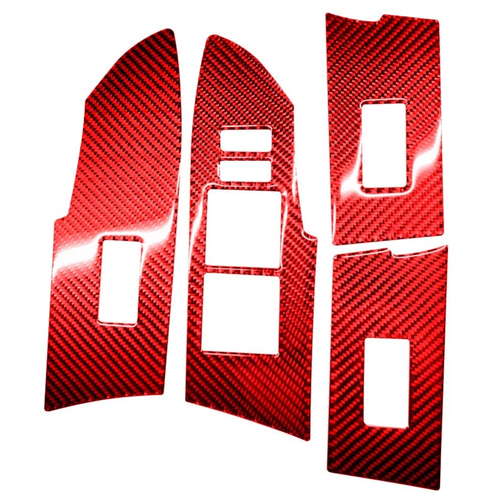 Carbon Fiber Window Switch Panel Cover Trim Kit for Corolla 2014-2018 New n