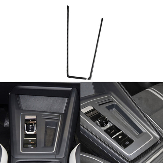 Carbon Fiber Window Switch Lift Panel Trim Cover for Honda for Civic Coupe 2013-2015 v
