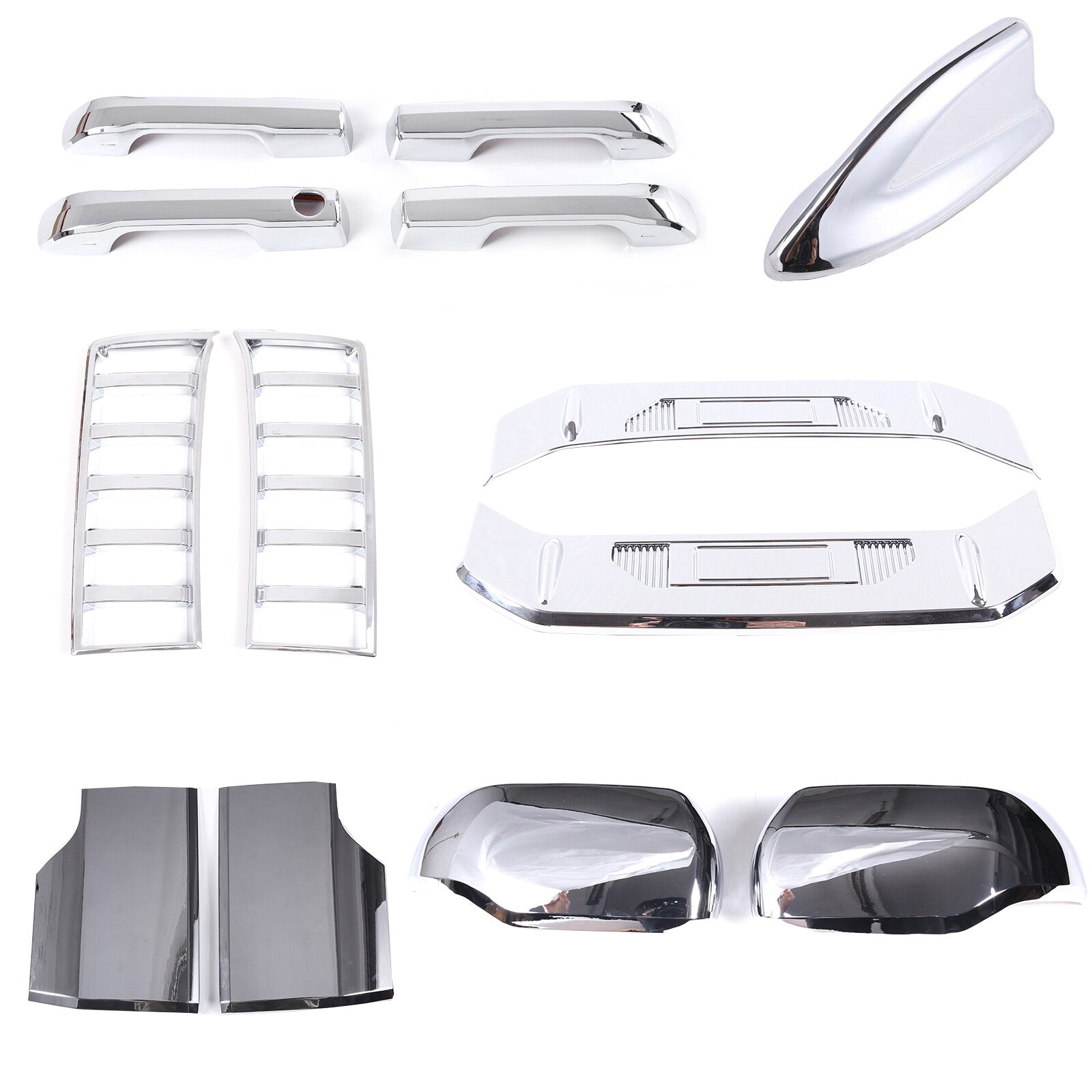 Chrome exterior mirror handles and barbecue bumper trim for Tendera 22-24 n