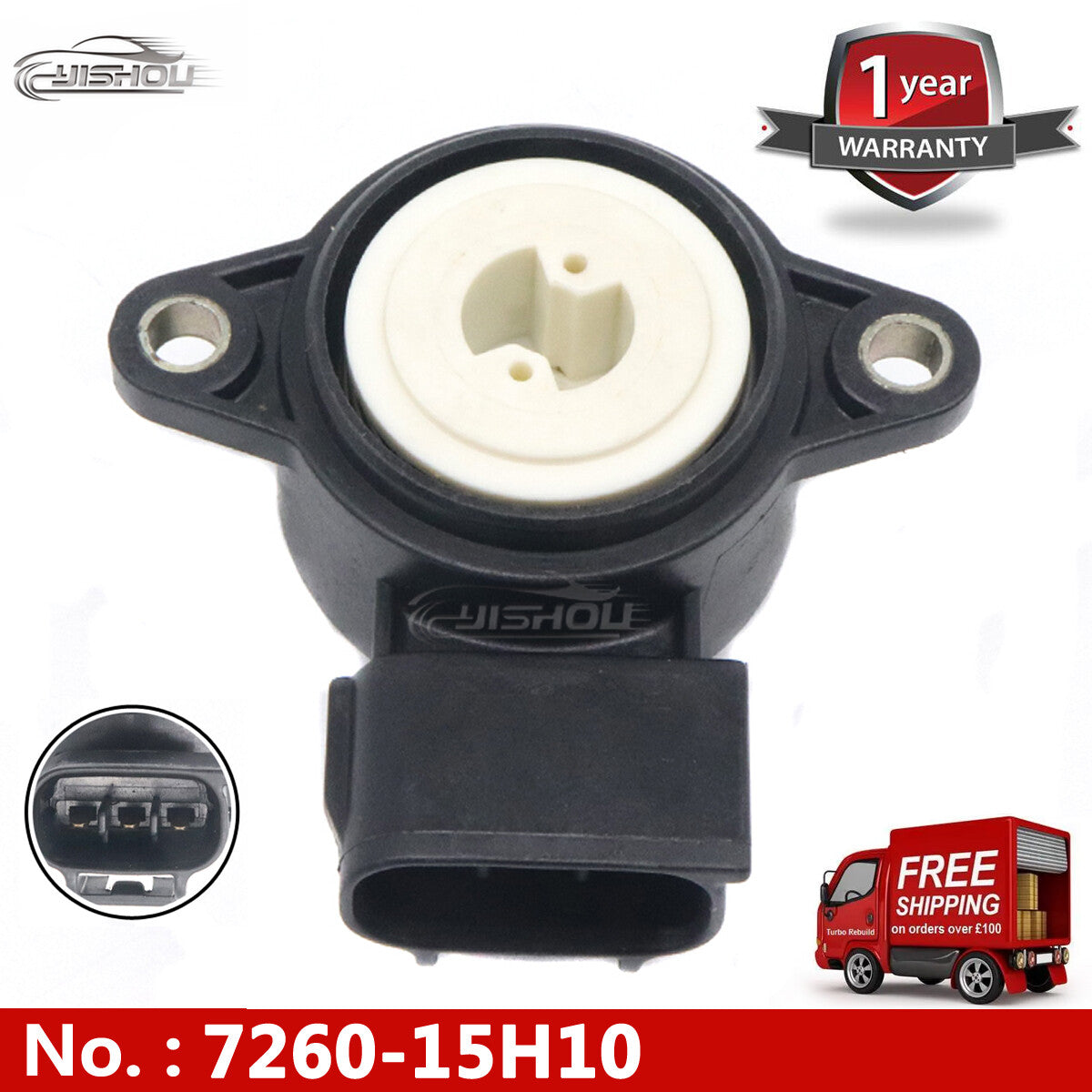 The 7260-15H10 TPS throttle position sensor is suitable for Mitsubishi 726015H10.