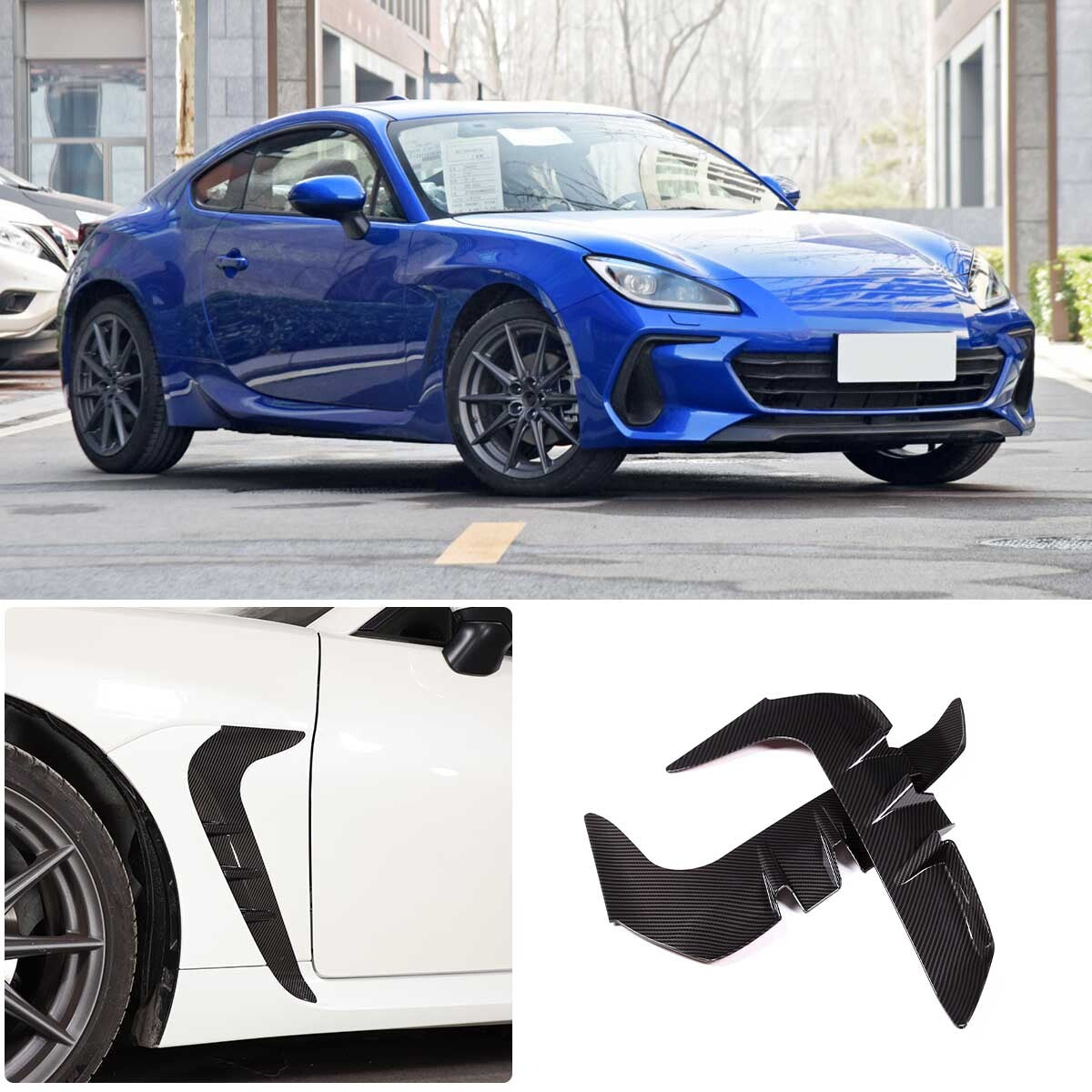 ABS smoked black high mounted brake light cover decoration suitable for Subaru Inland- v