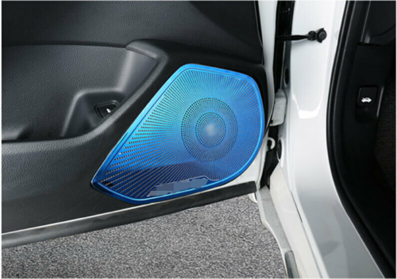 2X for Honda Accord 10th 2018-2022 Blue Inner Door Horn Frame Speaker Cover Trim