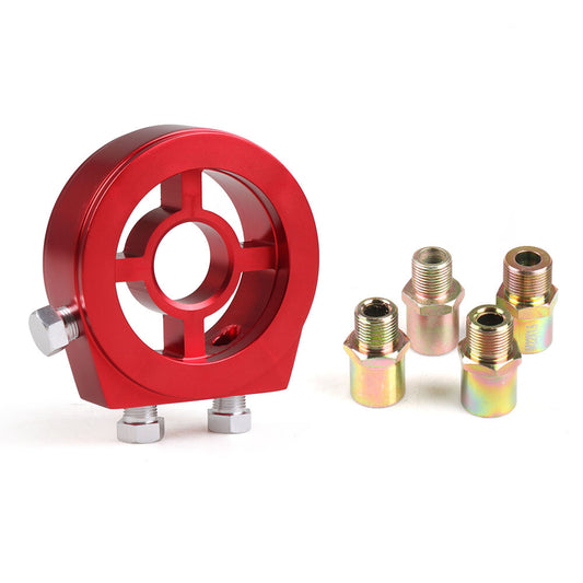 Oil filter cooler sandwich plate adapter oil pressure thermometer adapter accessories