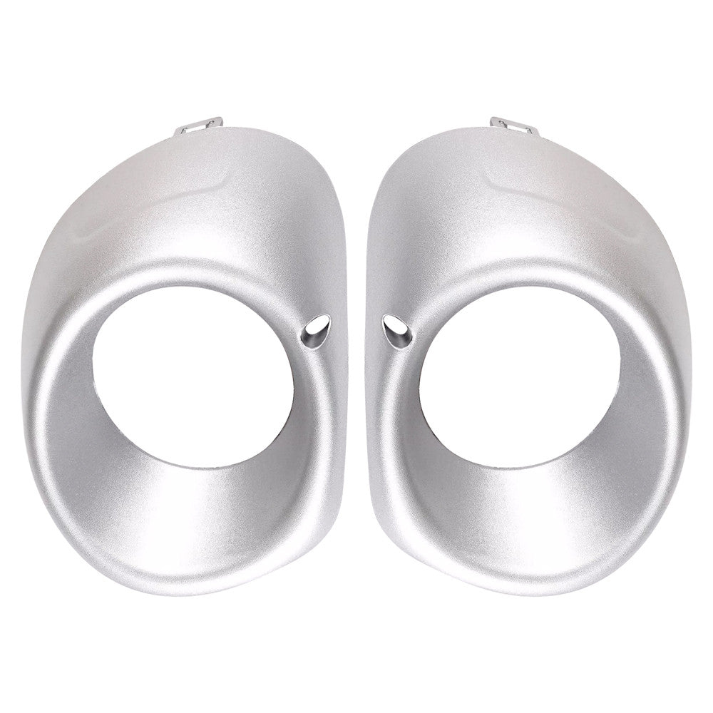 2X Front Bumper Foglight Cover Silver Left+Right Side For 2013-2015 for Outlander