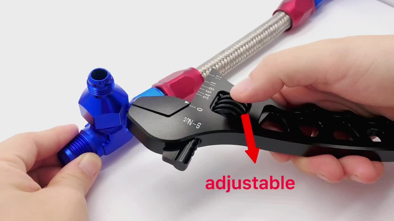 Aluminium Adjustable Hose Fitting Wrench Tool AN3 AN4 AN6 AN8 AN19 AN12 Spanner