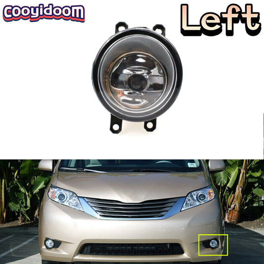 Left Front Fog Lamp Fog Light With Bulb for Toyota for Sienna 2011-2017 LH