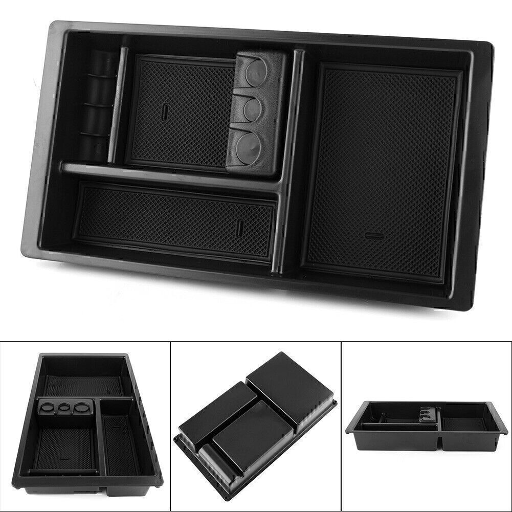 Car Armrest Storage Box Central Console Glove Tray Fit for Chevy Silverado for Chevrolet Q