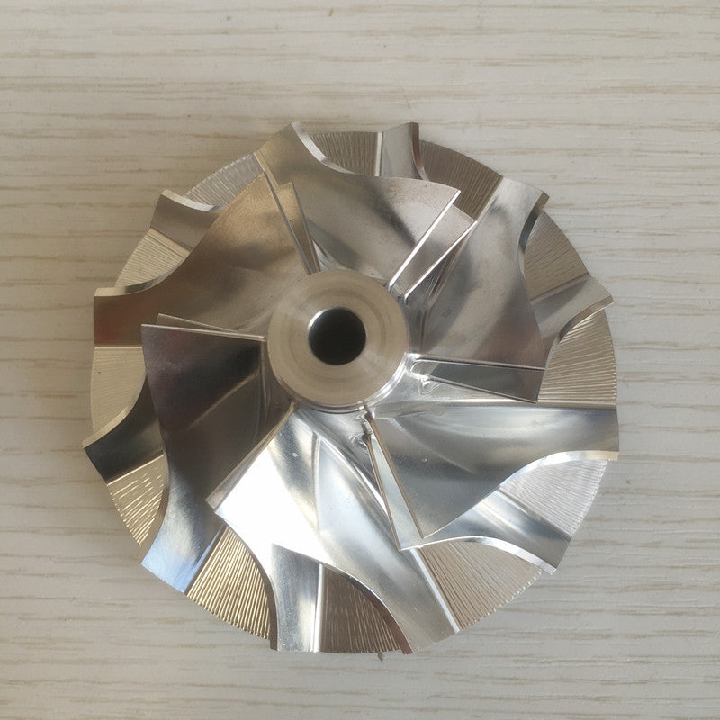T61 409033-0013 59.50/94.02 mm 6+6 Blade Turbine Billet Compressor Wheel for CAT