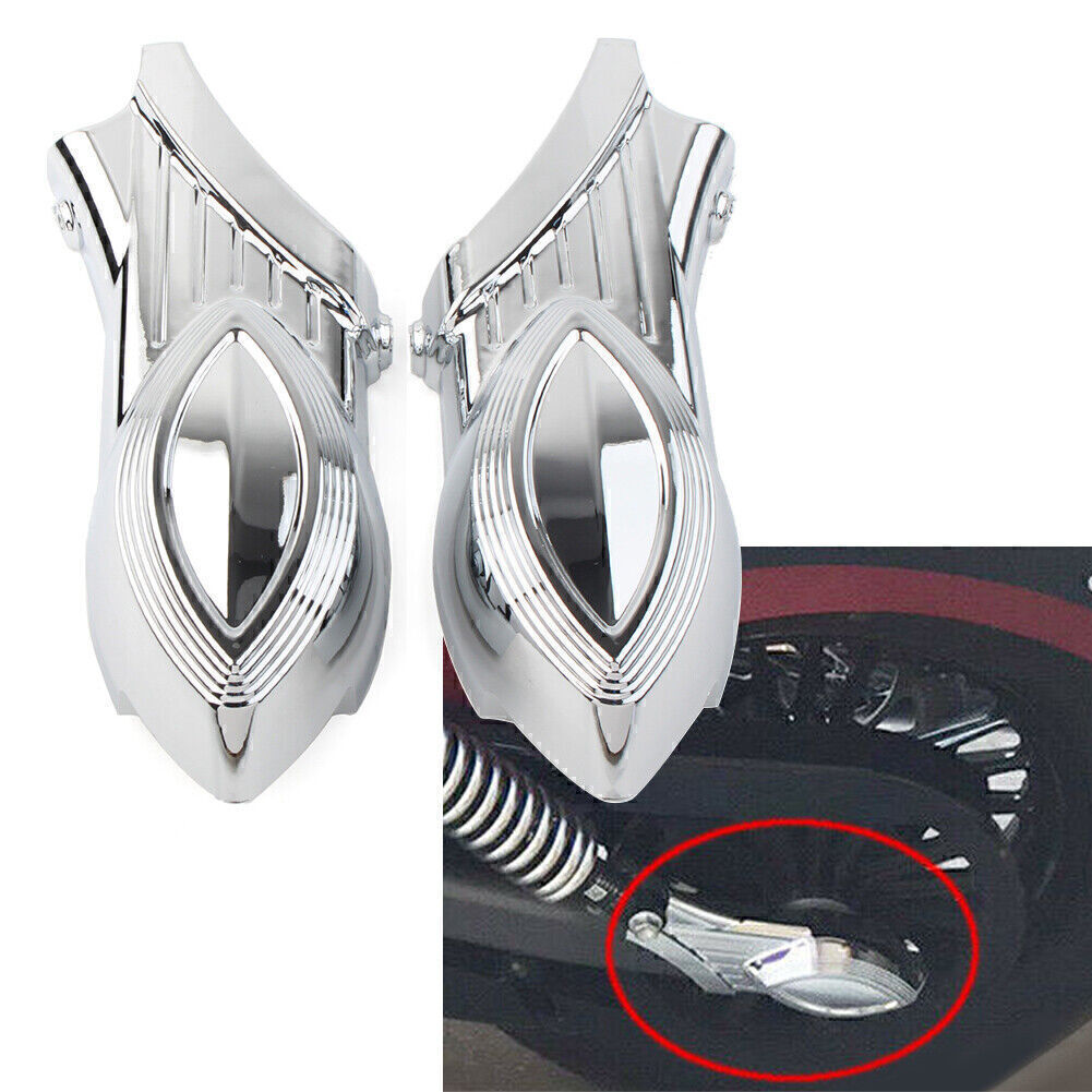 2x Chrome Rear Swingarm Axle Bolt Covers Fit Indian Scout Models 2015-2016