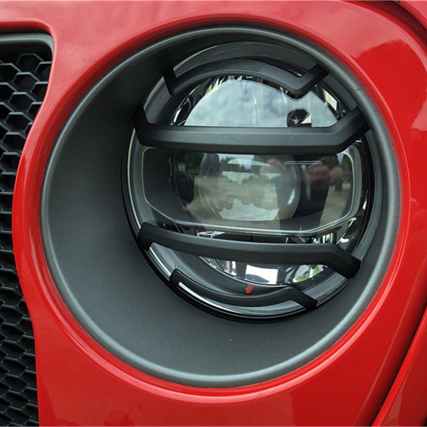 Headlight Guard Kit Fits 2018-2025 for Jeep for Wrangler JL; 2020-2025 for Jeep Gladiator JT