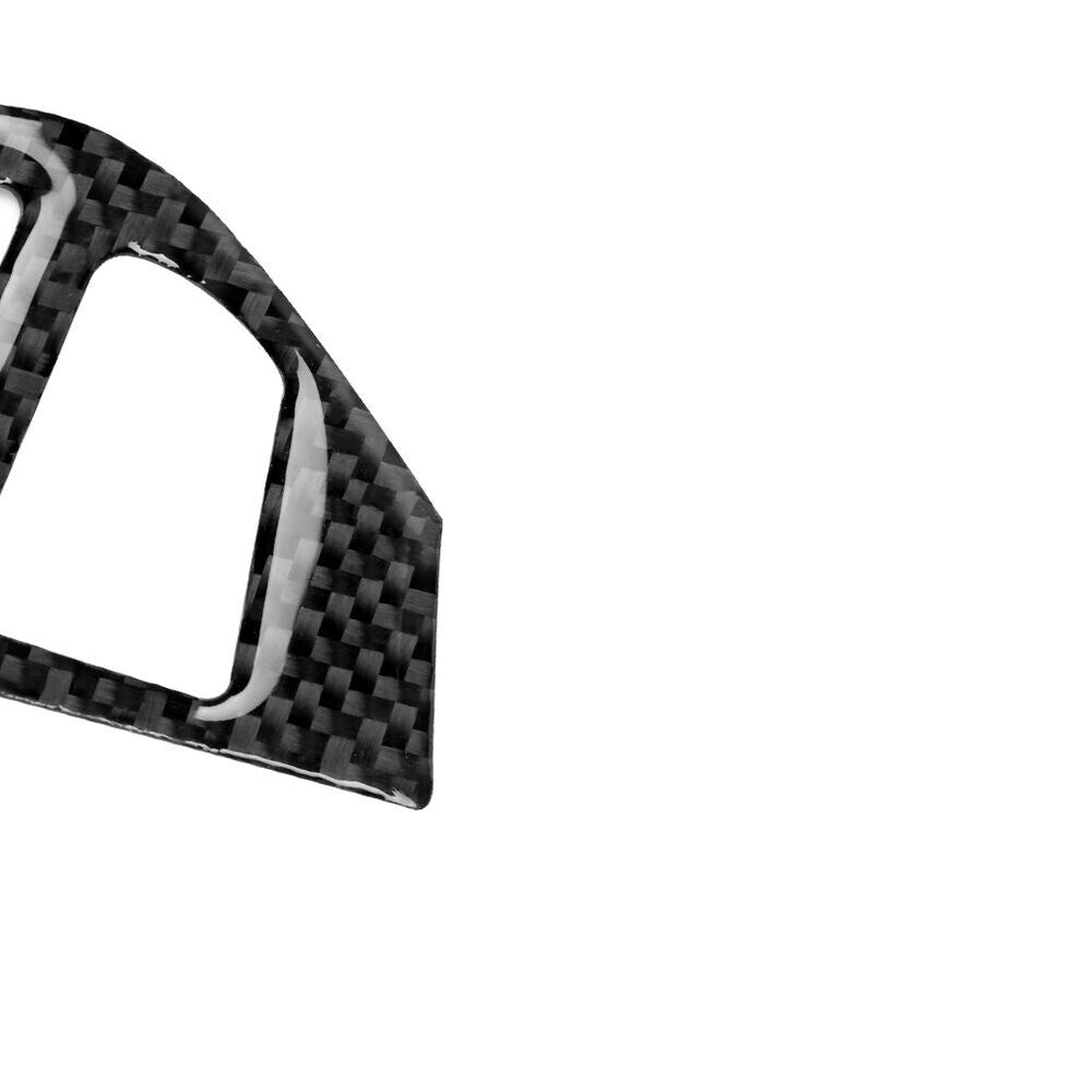 2x For Lancer 2008-2014 Carbon Fiber Steering Wheel Button Cover Trim n