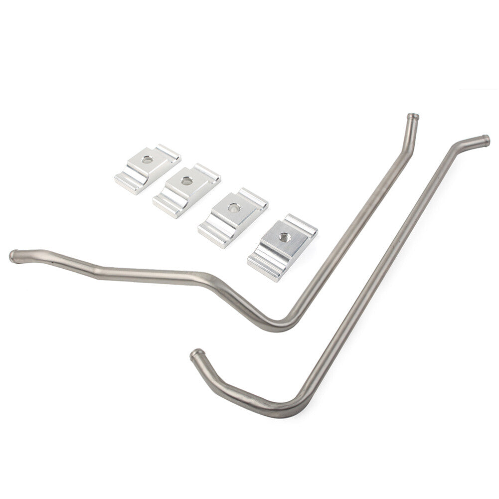 Stainless Heater Lines + Aluminum Clamps Kit for Dodge 1989-1998 Vehicles With