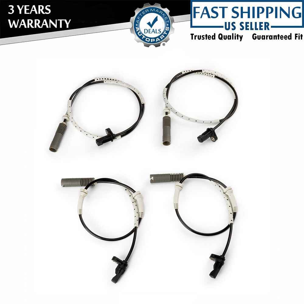 4x FRONT & REAR LEFT+RIGHT ABS Wheel Speed Sensor for BMW E82 128i E90 328i 330i