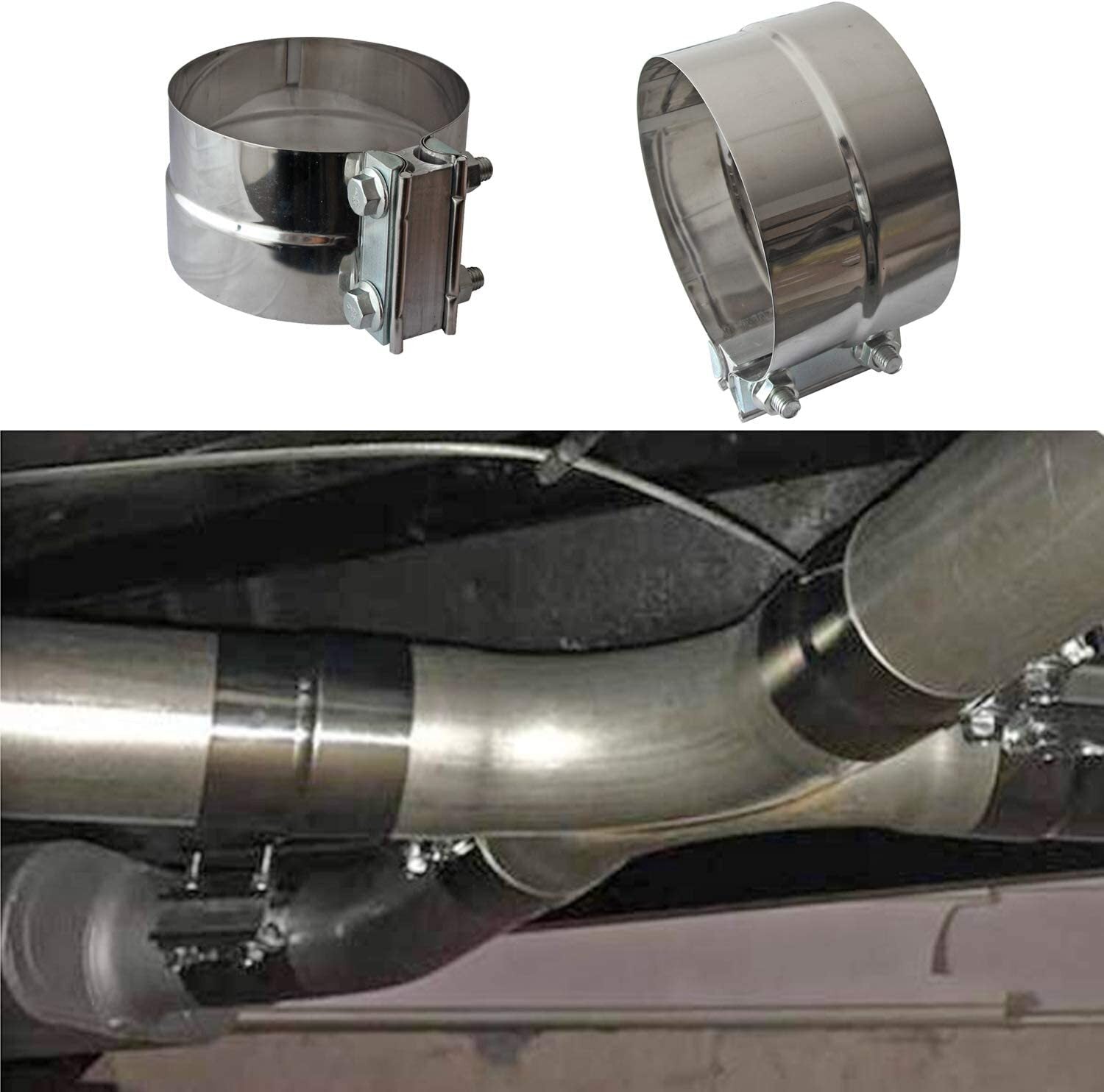 5-inch ring connector exhaust with clamp ring connector steel hose camping 5-inch muffler clip