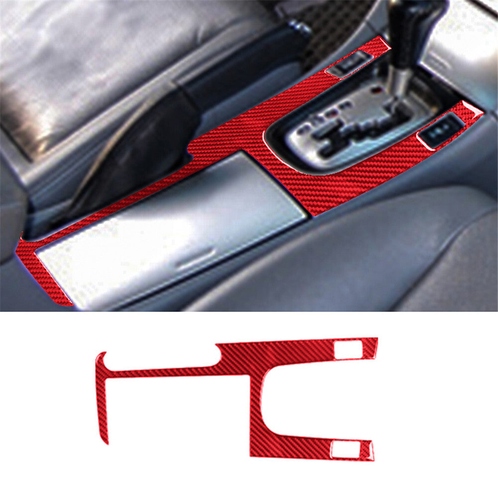 Red Carbon Fiber Door Sill Guard Cover Trim for Alfa Romeo Giulia 2017-2019 v