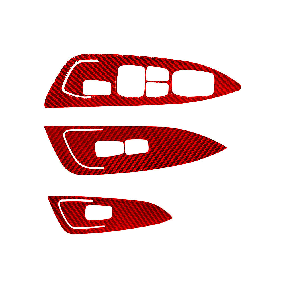 4Pcs Carbon Fiber Interior Door Handle Cover Trim for Cadillac CTS 2003-2007 v