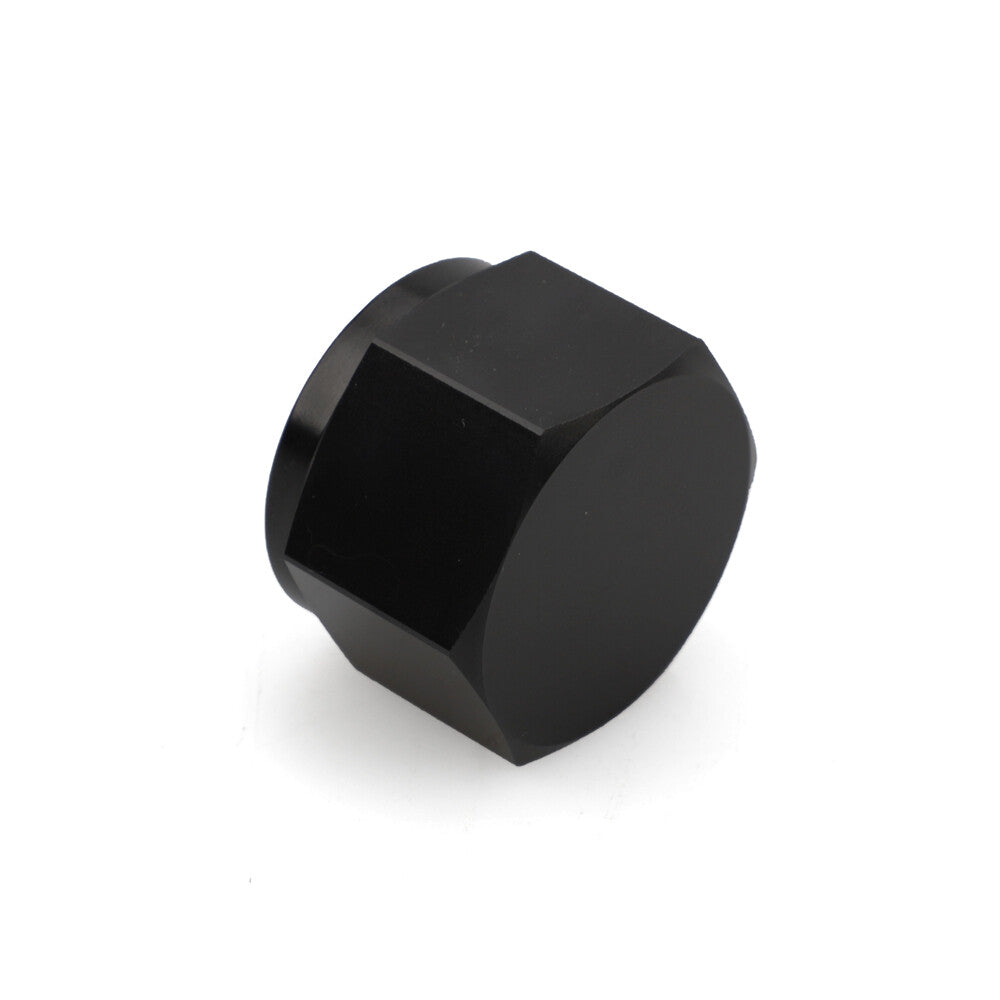 Black - 6 female AN horn connector cap 6AN block aluminum alloy adapter