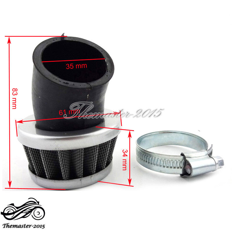 Air Filter 35mm Air For 50cc 70cc 90cc 110cc Pit Dirt Bike Quad ATV ATC Go Kart Q