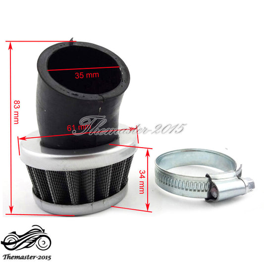 Air Filter 35mm Air For 50cc 70cc 90cc 110cc Pit Dirt Bike Quad ATV ATC Go Kart Q