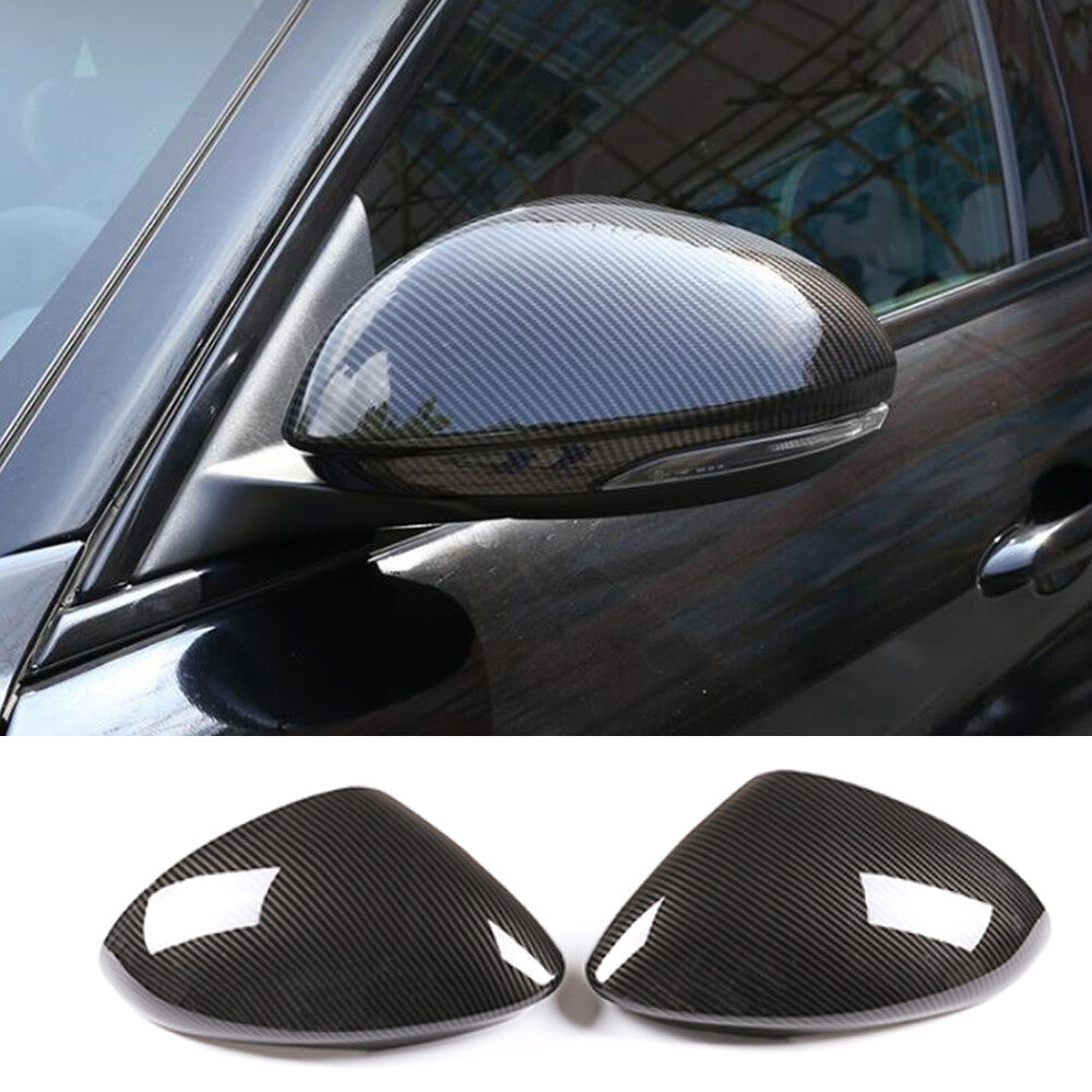 Carbon Fiber ABS Side Rearview Mirror Caps Cover for Alfa Romeo Giulia 2017-2022