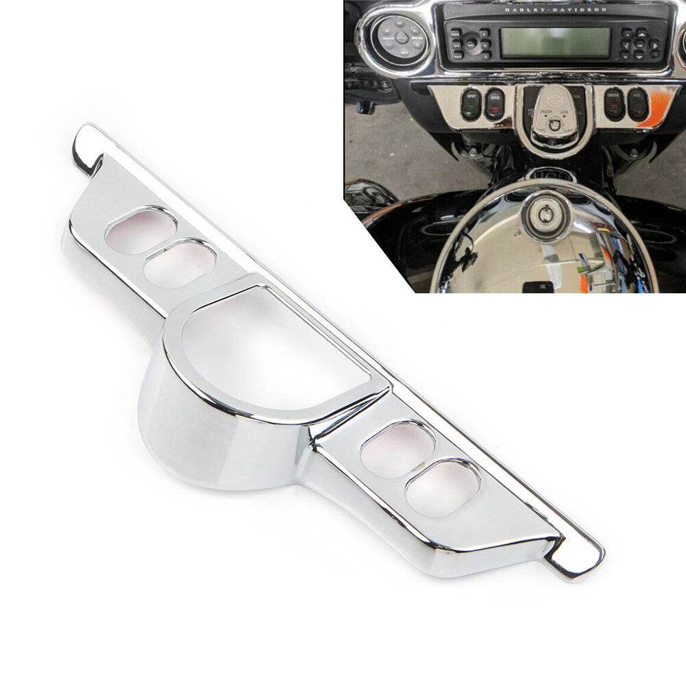 Chrome Fairing Switch Panel Dash Accent Cover Fit for Harley Electra Street Glide Q