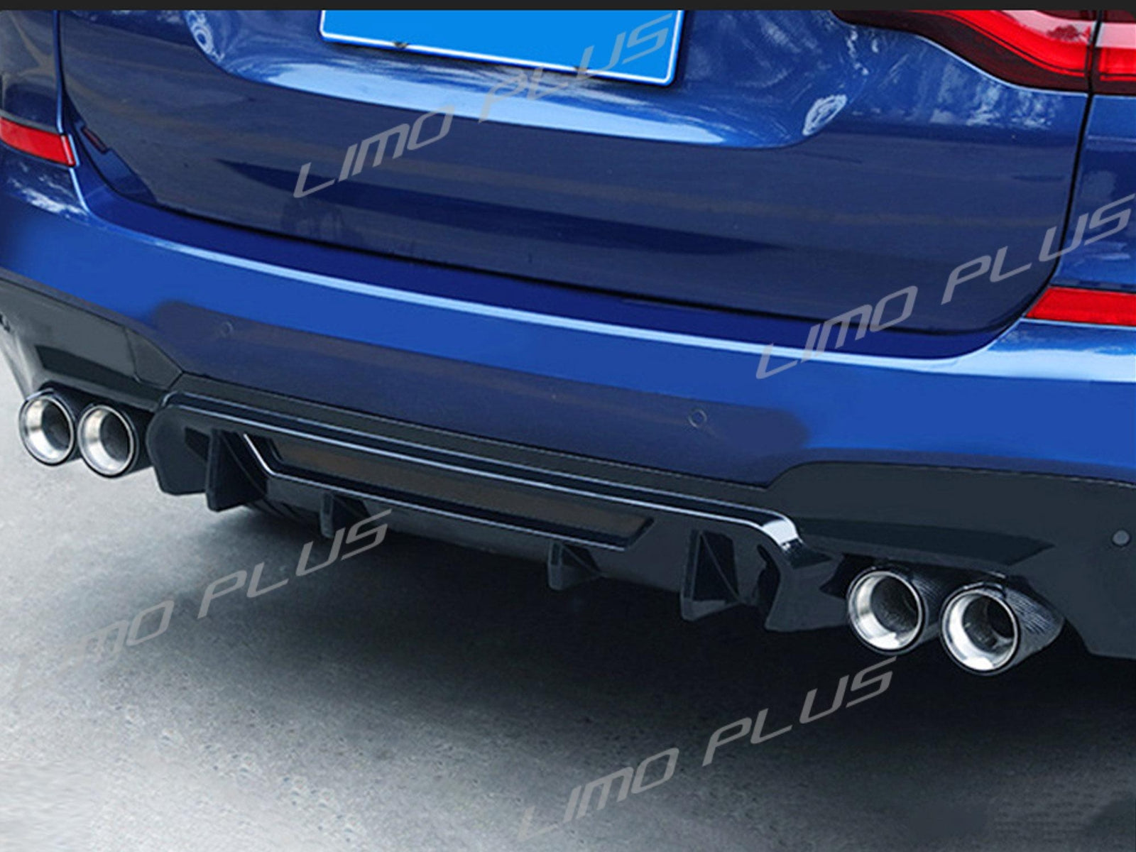 Gloss Black Rear Diffuser for 2018-2021 for BMW G01, X3 M40i, M-Sport Rear Split Q