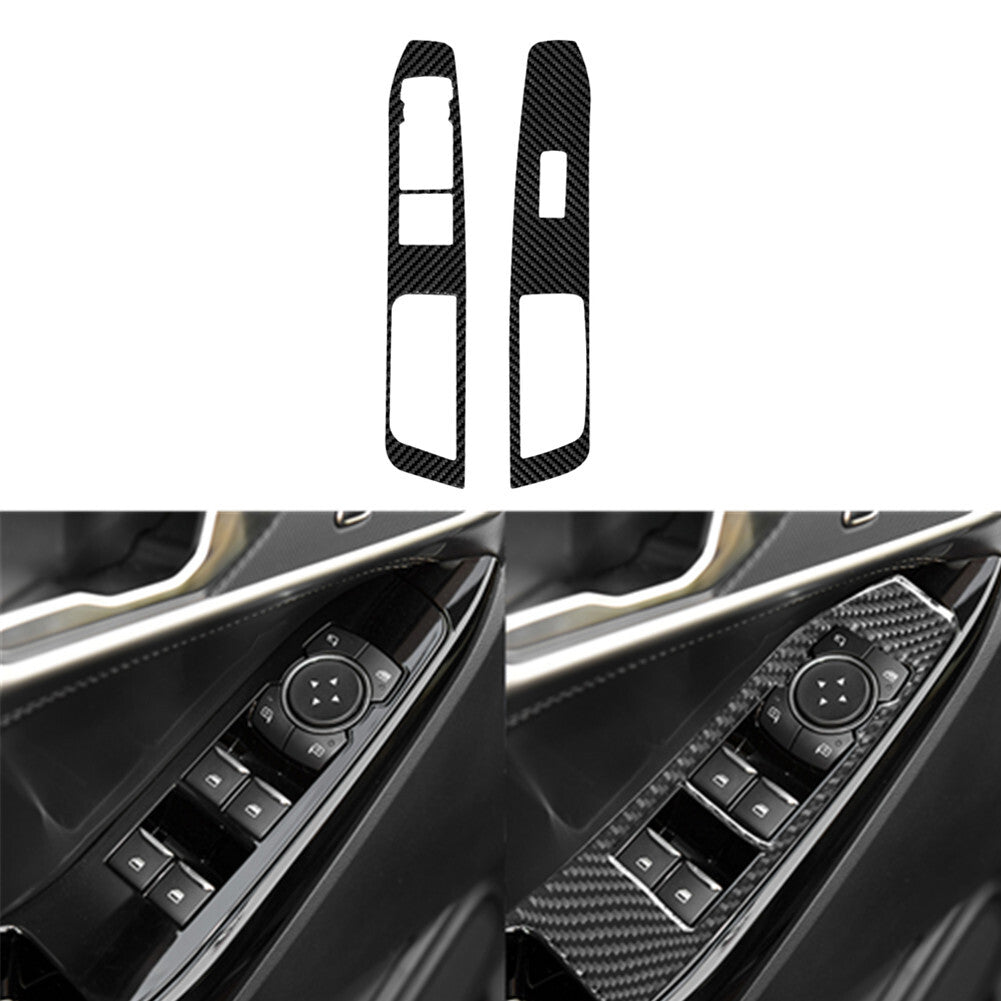 Carbon Fiber Door's Handrail Cover Trim for Land Cruiser Prado 2010-2018 v