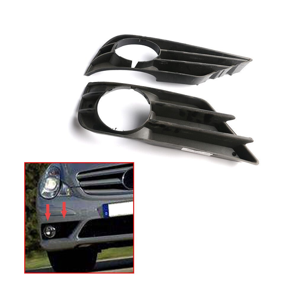1Pair Front Bumper Fog Lamp Grille L+R for Mercedes R350 R500 R550 R63 2006-2010