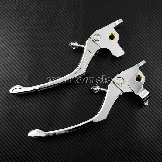 Chrome Brake Clutch Lever Fit for Harley Touring Road Glide 2017-2020 Trike 2019 Q