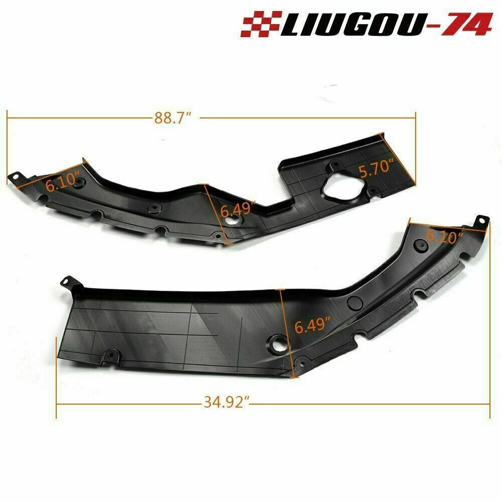 Two-piece engine compartment side panel cover for 2016-2018 for Honda for Civic 10th generation. Q