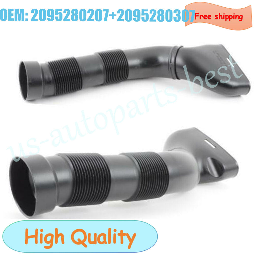 Set New Left + Right Side Air Intake Duct Hose for Mercedes W209 CLK320 CLK500