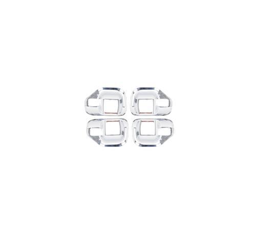 For 2010-2015 2016 for Jeep Compass ABS Chrome Interior Door Bowl Cover Trim 4PCS